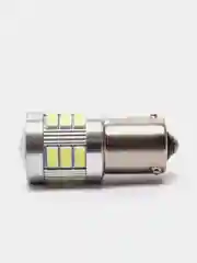 Автомобильная светодиодная лампа BAU15S 1156 (18SMD 5630) Би-полярная с линзой (1 шт.) (Э)