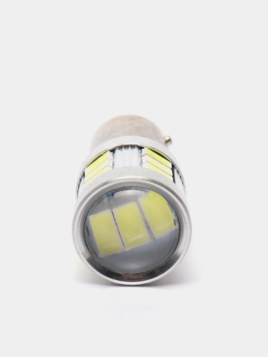 Автомобильная светодиодная лампа BAU15S 1156 (18SMD 5630) Би-полярная с линзой (1 шт.) (Э)