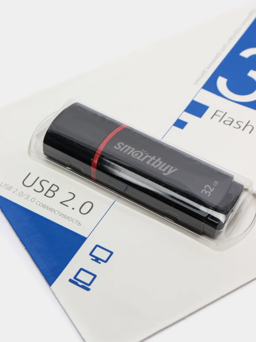 Белый флешка SmartBuy Crown 32GB / 64GB USB flash drive 2.0