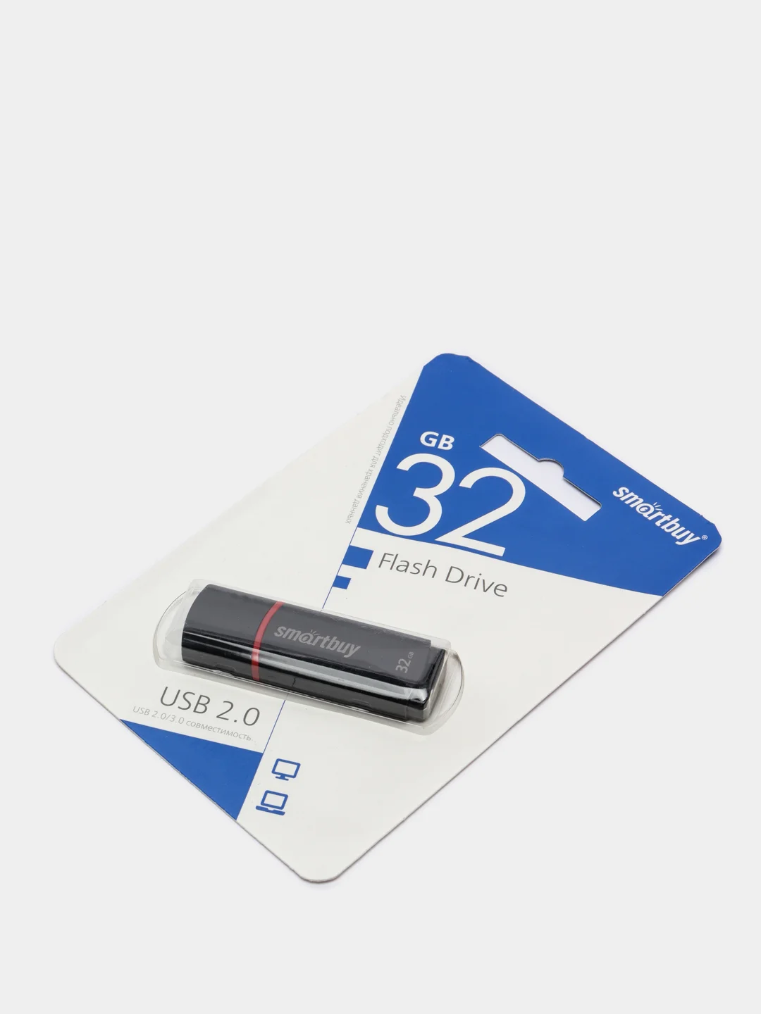 Белый флешка SmartBuy Crown 32GB / 64GB USB flash drive 2.0