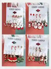 Серьги на уши, комплект из 6 штук