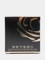 Кораллово-розовый румяна со спонжем - Qiaoyan