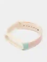 Бирюзовый ремешок для Xiaomi Mi Band 5, Mi Band 6  с рисунками