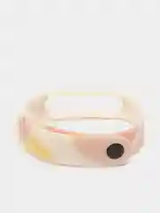 Голубой ремешок для Xiaomi Mi Band 5, Mi Band 6  с рисунками