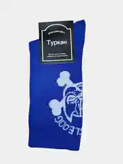 Синий носки мужские "Туркан", с принтом