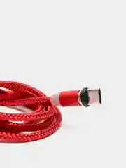 Белый магнитный кабель microUSB, type-C, Lightning