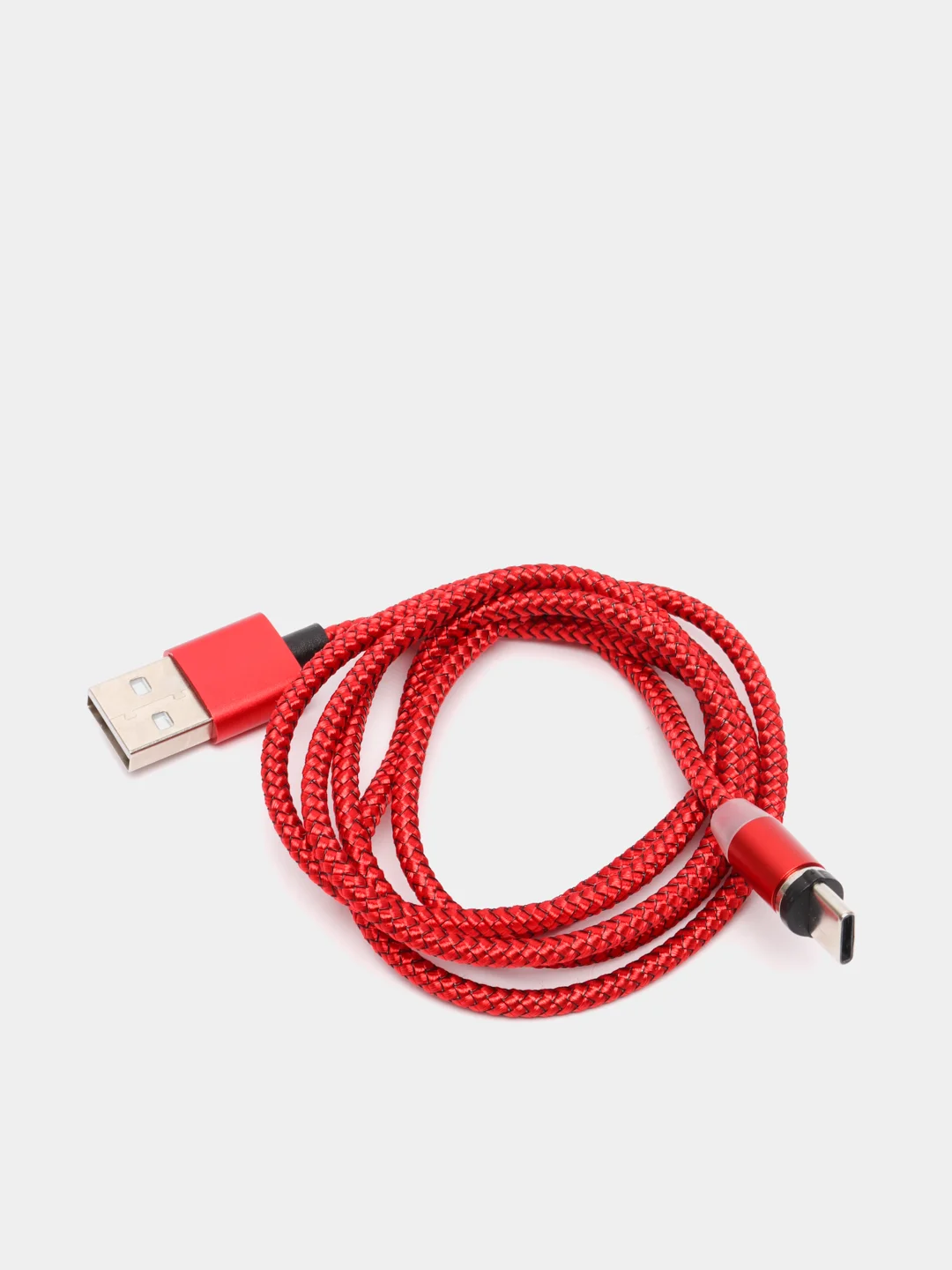Белый магнитный кабель microUSB, type-C, Lightning