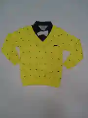 Поло на мальчика с длинным рукавом, желтый