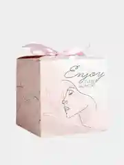 Индиго коробка подарочная для подарка "Квадратная с рисунком", складная