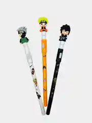 Гелевая ручка по аниме Naruto с фигурками, три расцветки