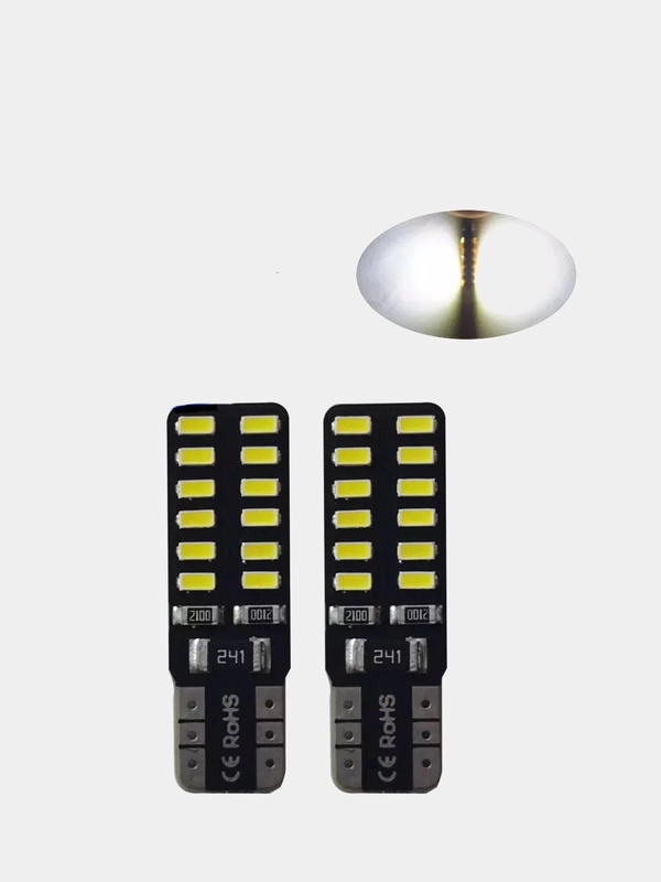 Светодиодные Габаритные LED лампы W5W T10 диоды Лампочки габариты/огонь/салон/подсветка