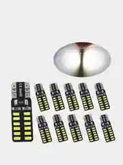Белый светодиодные Габаритные LED лампы W5W T10 диоды Лампочки габариты/огонь/салон/подсветка