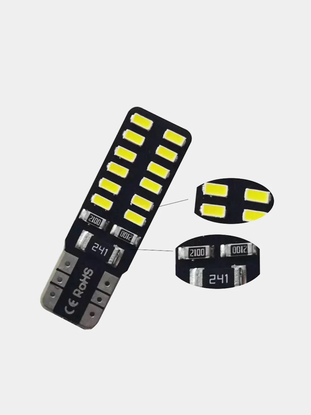 Белый светодиодные Габаритные LED лампы W5W T10 диоды Лампочки габариты/огонь/салон/подсветка