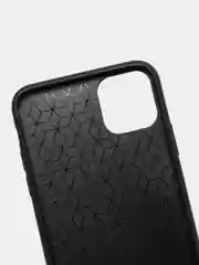 Черный чехол для айфон текстурный матовый с магнитной вставкой из ТПУ для iPhone IHaitun