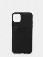Черный чехол для айфон текстурный матовый с магнитной вставкой из ТПУ для iPhone IHaitun