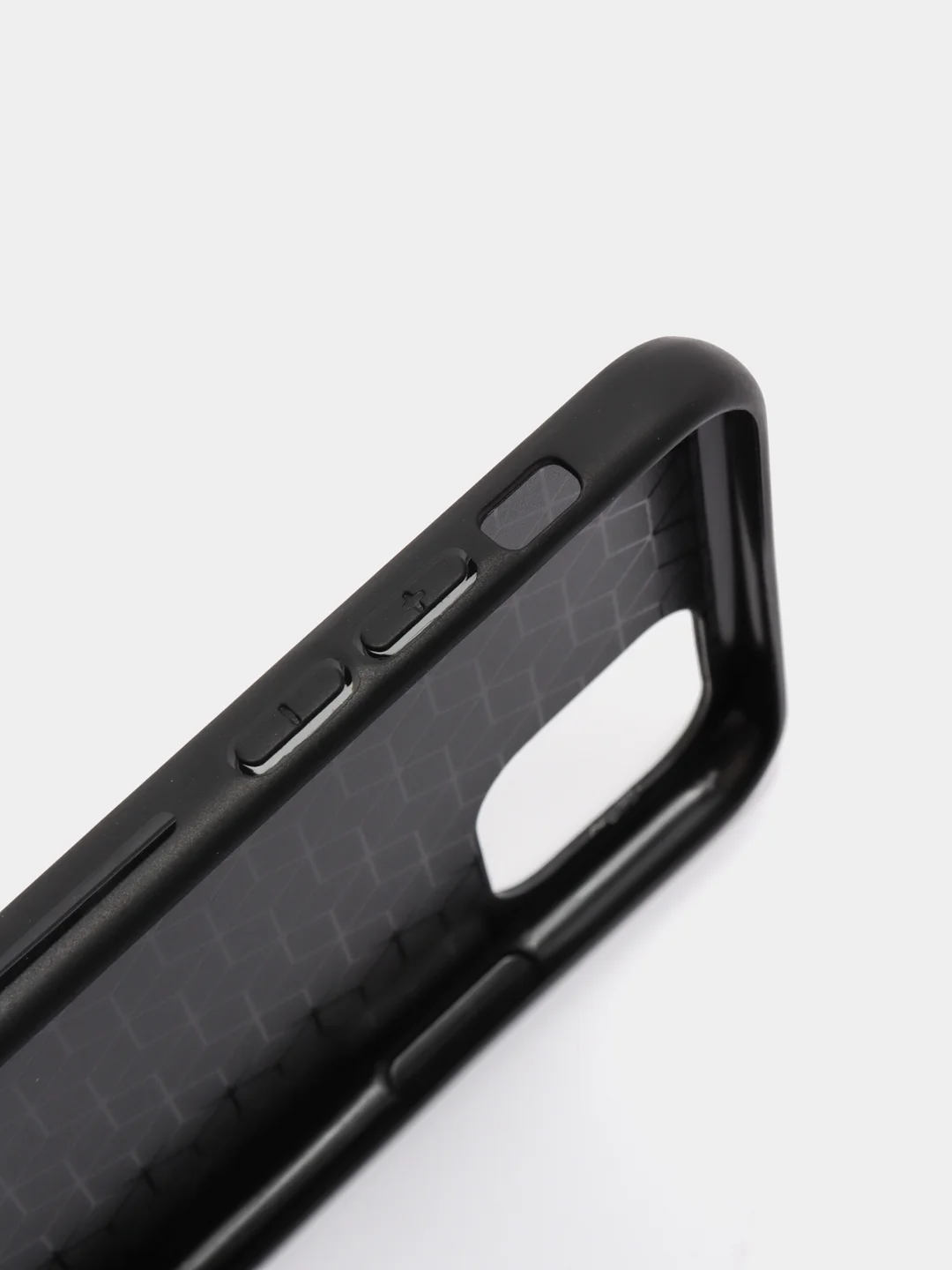 Черный чехол для айфон текстурный матовый с магнитной вставкой из ТПУ для iPhone IHaitun