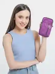 Фиолетовый сумка для телефона, ключей, кошелька