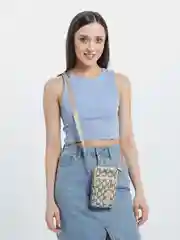 Бежевый сумка для телефона, ключей, кошелька
