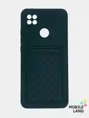 Черный чехол на REDMI 9A / 9C / Note 10 / POCO M3 с карманом для карты и мягкой вставкой
