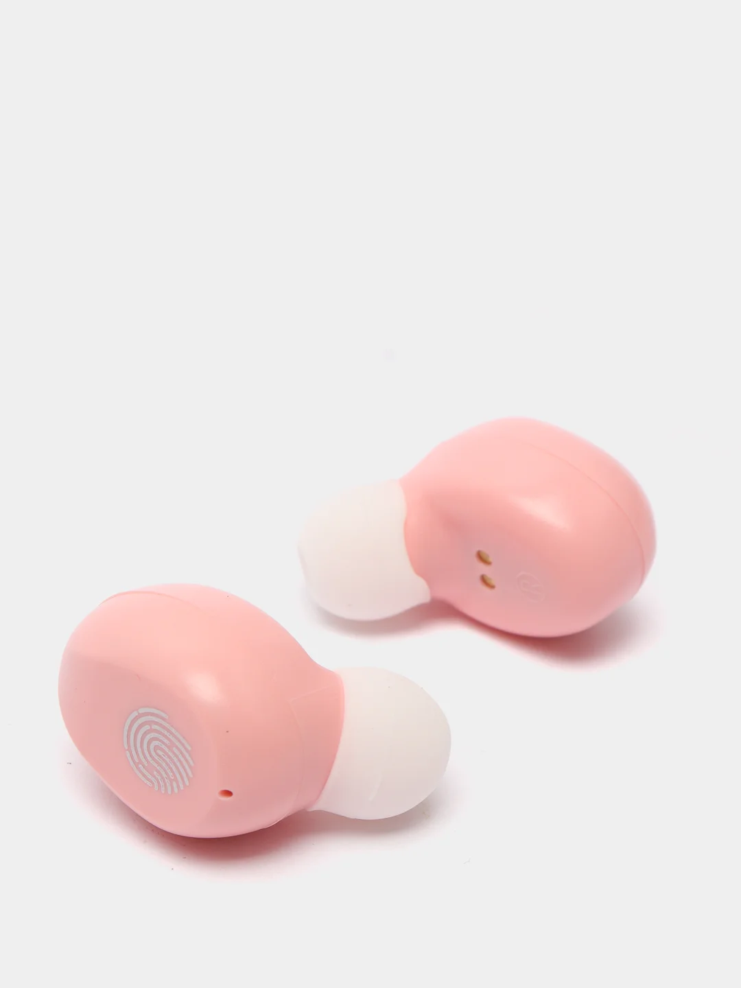 Розовый беспроводные наушники F9 Bluetooth 5,0 с LED дисплеем / Блютуз