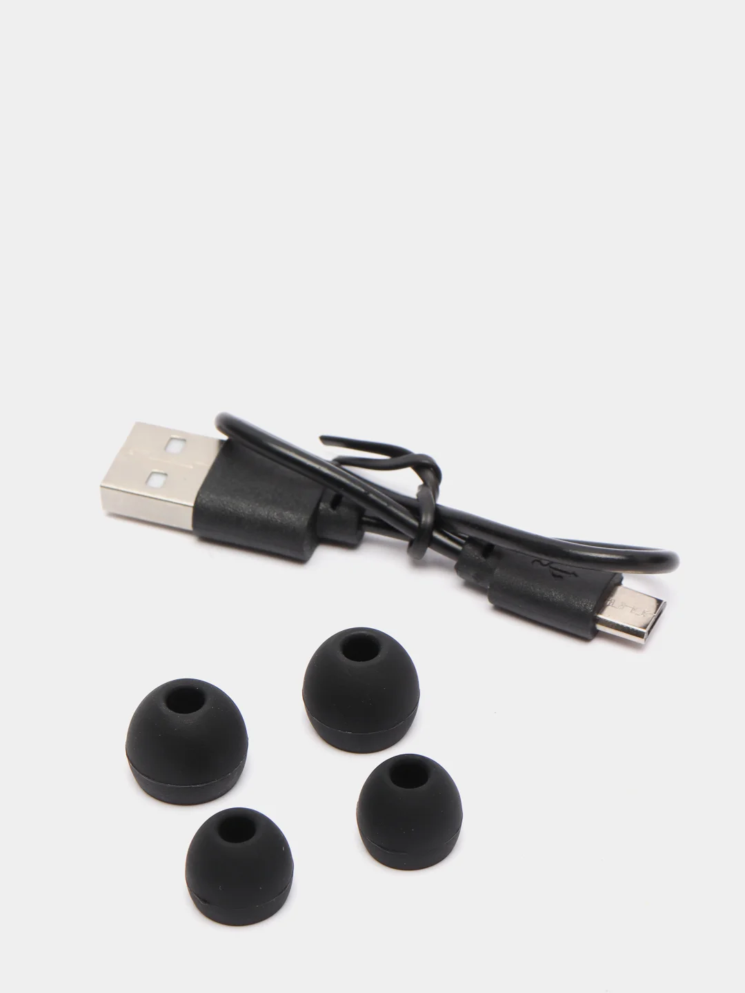 Черный беспроводные Bluetooth наушники с микрофоном и внешним аккумулятором TWS BTH-F9-5