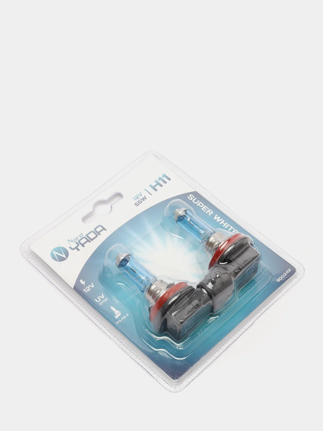 Автолампа H11 12V 55W  SUPER WHITE, 2 штуки