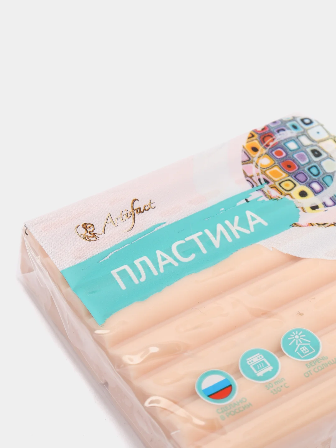 Полимерная глина "Пластика", классический телесный натуральный, 56 г