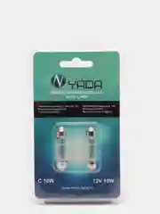 Автолампа 10W12VSV8.5, 2 штуки, 36 мм