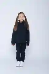 Спортивный костюм на флисе/Костюм для девочек/Утепленный детский костюм/Худи и джоггеры