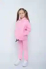 Спортивный костюм на флисе/Костюм для девочек/Утепленный детский костюм/Худи и джоггеры