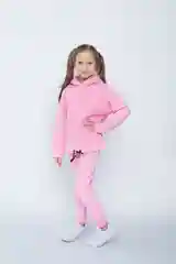 Спортивный костюм на флисе/Костюм для девочек/Утепленный детский костюм/Худи и джоггеры