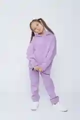 Спортивный костюм на флисе/Костюм для девочек/Утепленный детский костюм/Худи и джоггеры
