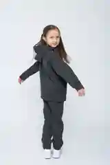 Спортивный костюм на флисе/Костюм для девочек/Утепленный детский костюм/Худи и джоггеры