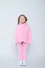 Розовый спортивный костюм на флисе/Костюм для девочек/Утепленный детский костюм/Худи и джоггеры