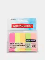 Бумажные клейкие закладки  BRAUBERG