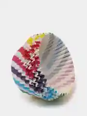 Тёмно-розовый форма бумажная для капкейк, 100 штук, 50*30 мм/ капсула бумажная