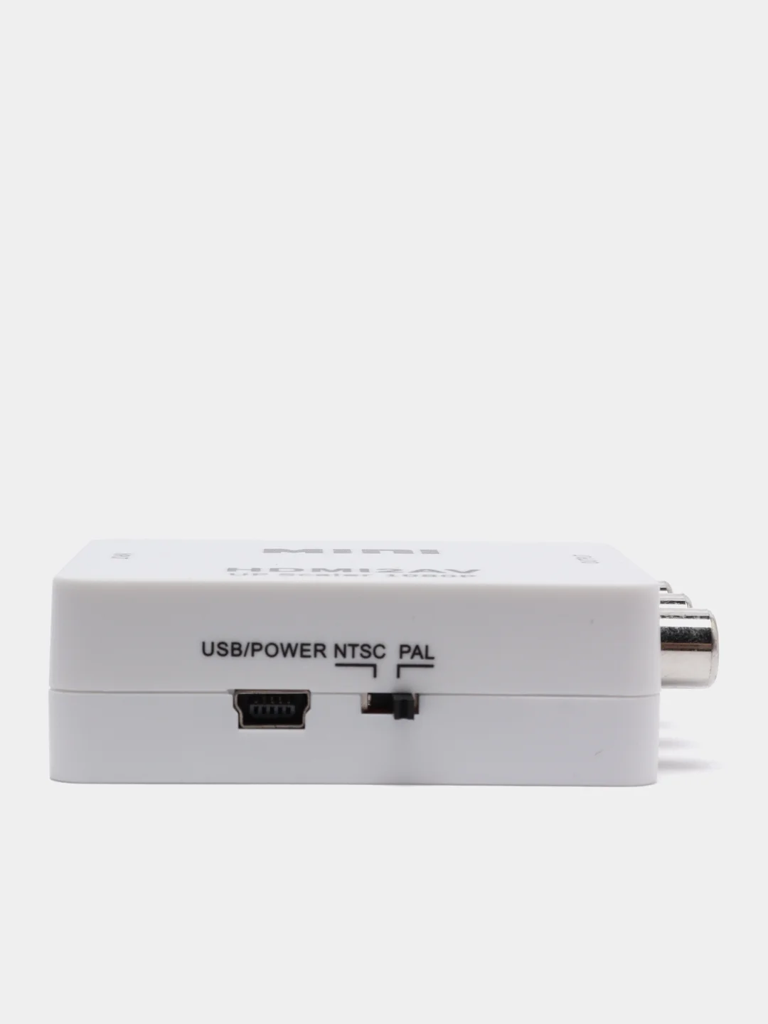 Белый конвертер преобразователь переходник с HDMI на 3RCA (тюльпаны) AV