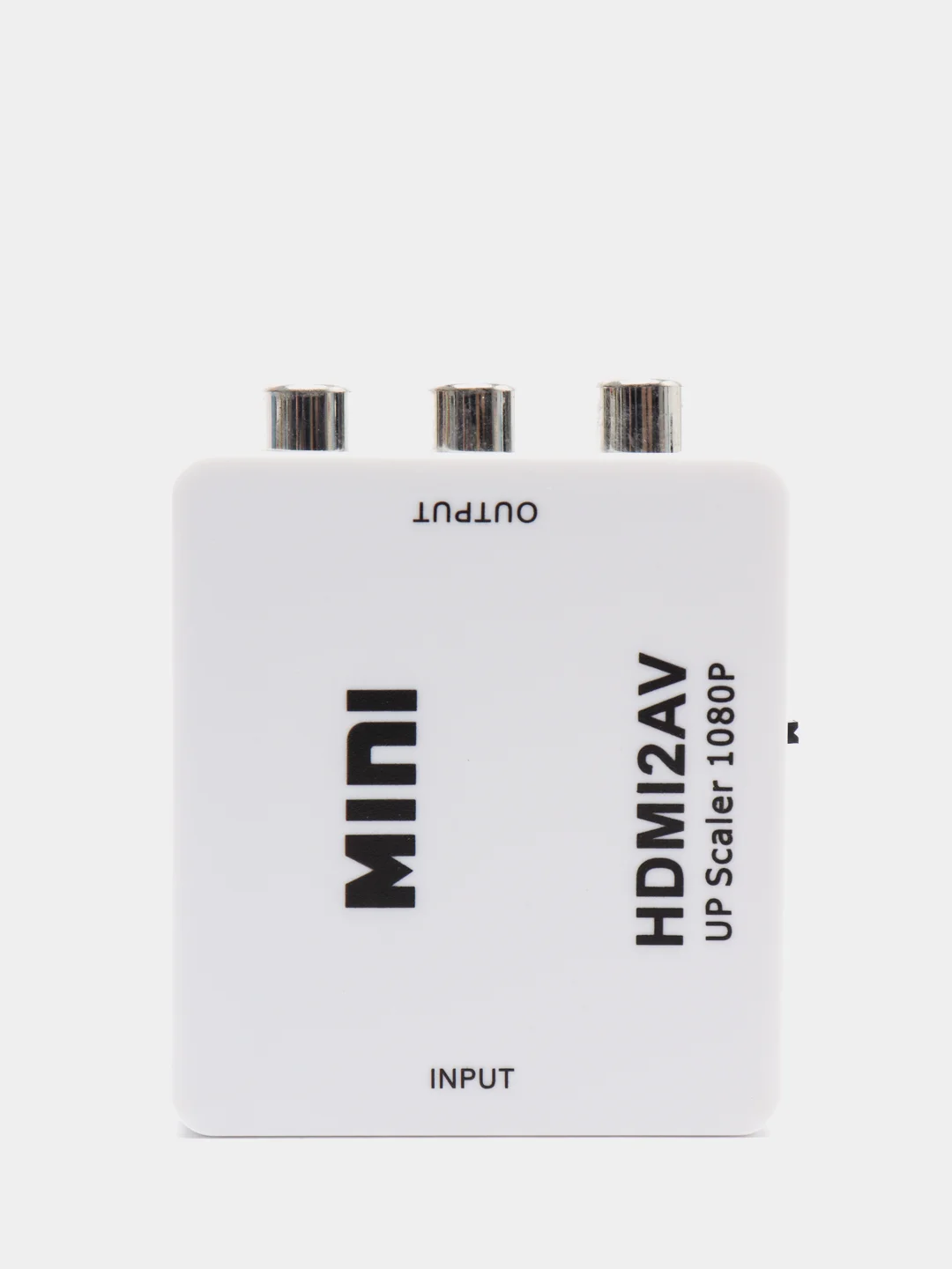 Белый конвертер преобразователь переходник с HDMI на 3RCA (тюльпаны) AV