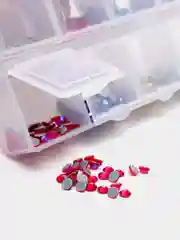 Кораллово-розовый стразы клеевые