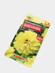 Семена циннии "Дабл Захара", желтая
