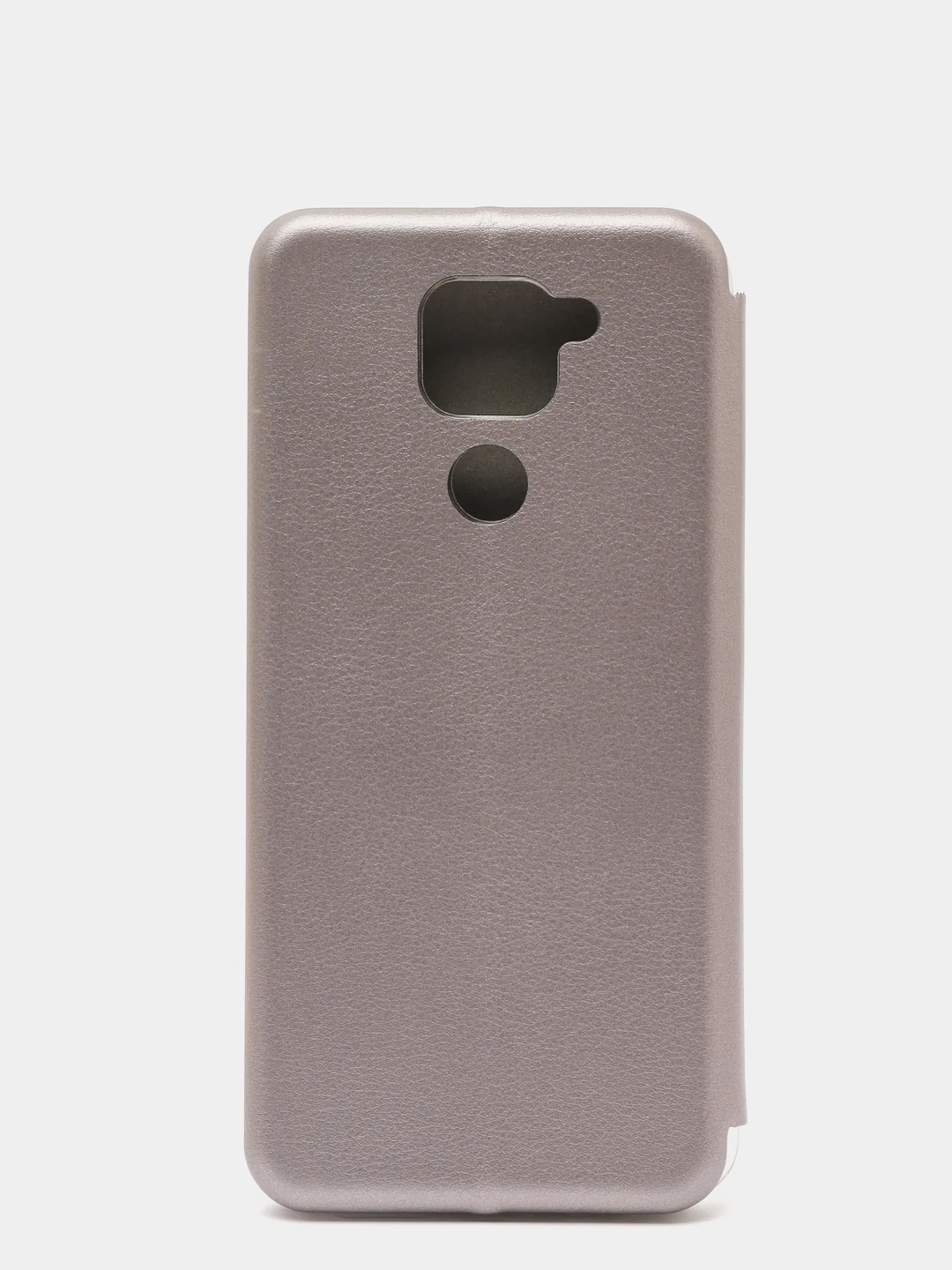 Серебряный чехол книжка Xiaomi Redmi Note 9 / 10X