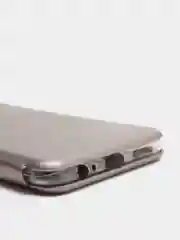Серебряный чехол книжка Xiaomi Redmi Note 9 / 10X
