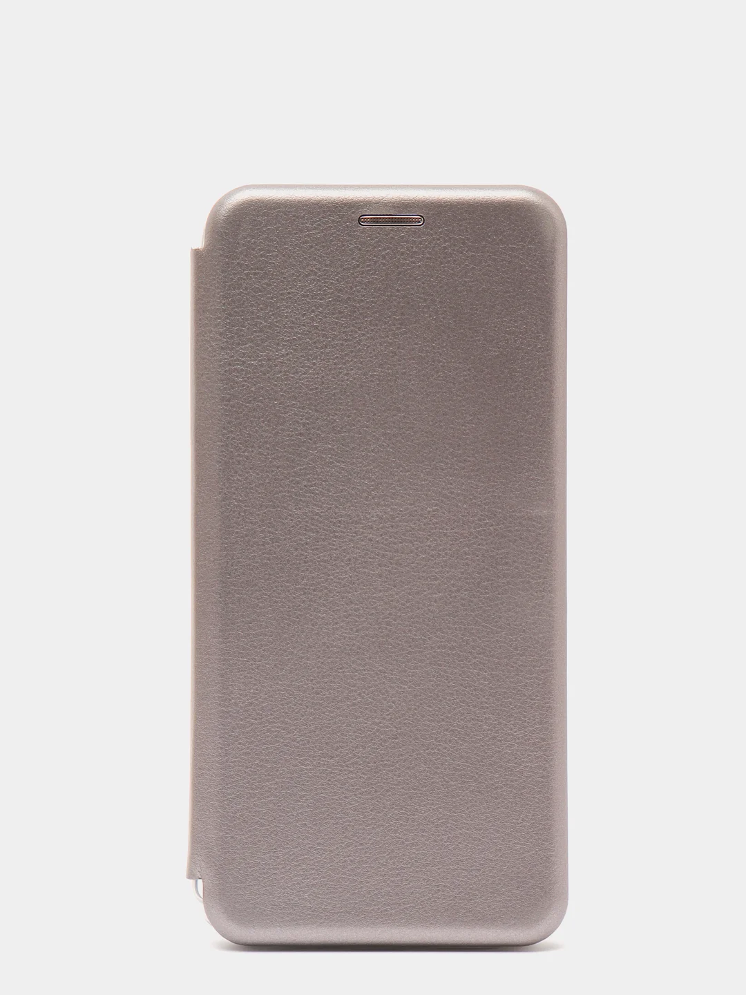 Серебряный чехол книжка Xiaomi Redmi Note 9 / 10X