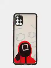 Кораллово-розовый чехол-накладка Samsung A51