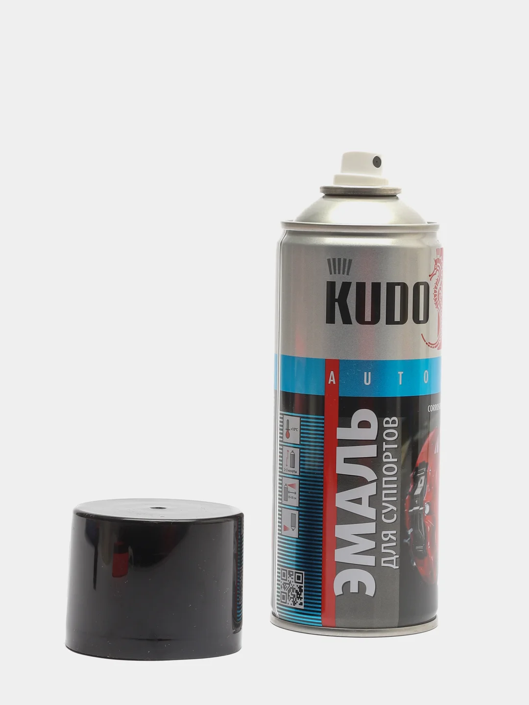 Черный эмаль для суппортов KUDO 520мл