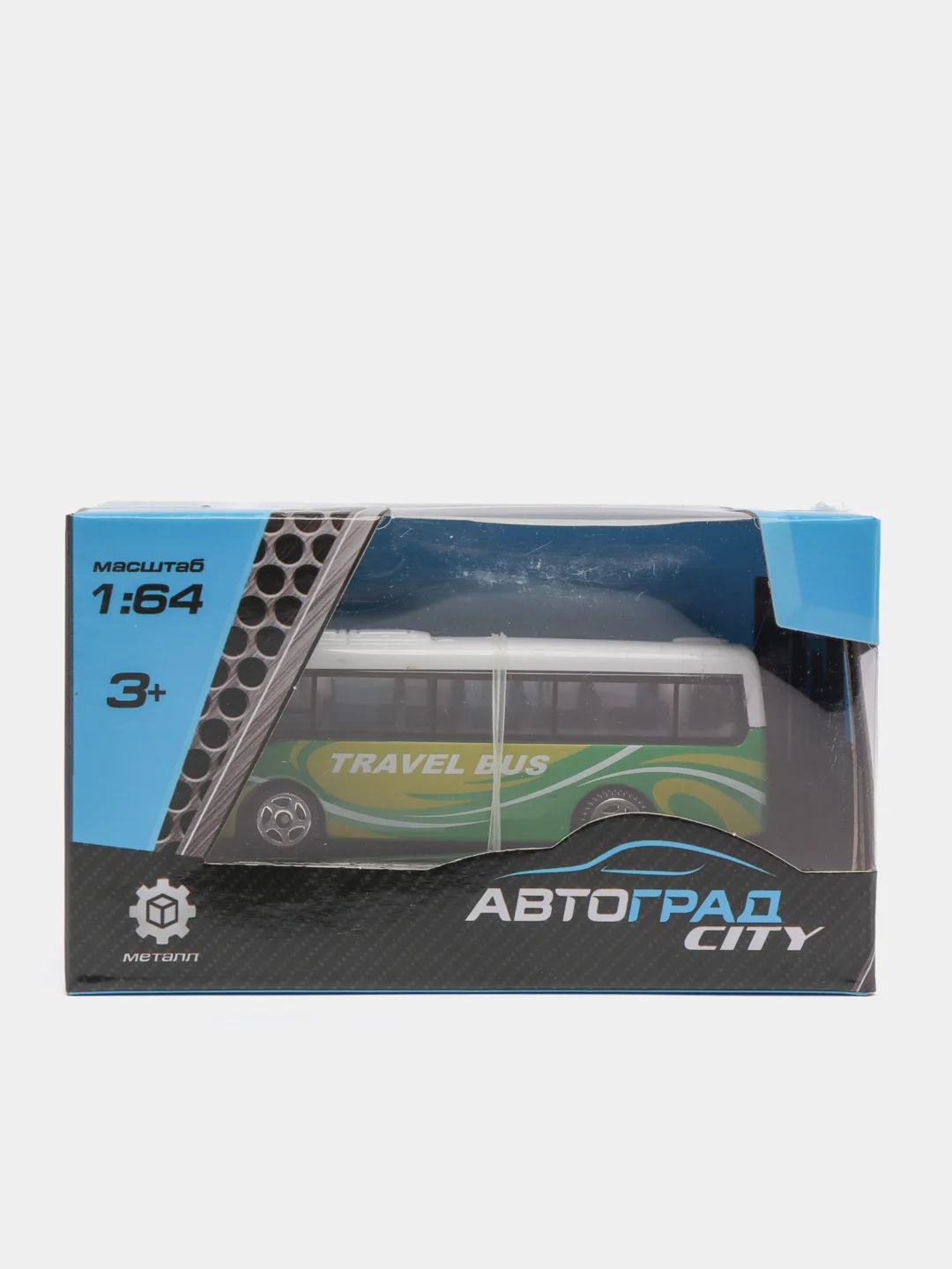 Автобус "Междугородний", металлический, масштаб 1:64, разные цвета