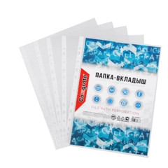 Файлы для бумаг А4, файл-вкладыш, папка для бумаг, глянцевый, 100 штук