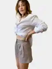 Шорты женские из экокожи