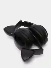 Черный беспроводные светящиеся наушники с ушками CAT EAR P33M
