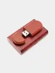 Бордовый деревянная флешка USB 2.0 в футляре 4, 8, 16, 32, 64 гб
